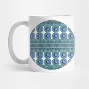 Persian and Royale Blue Moroccan Pattern (Decorative Border) Mug